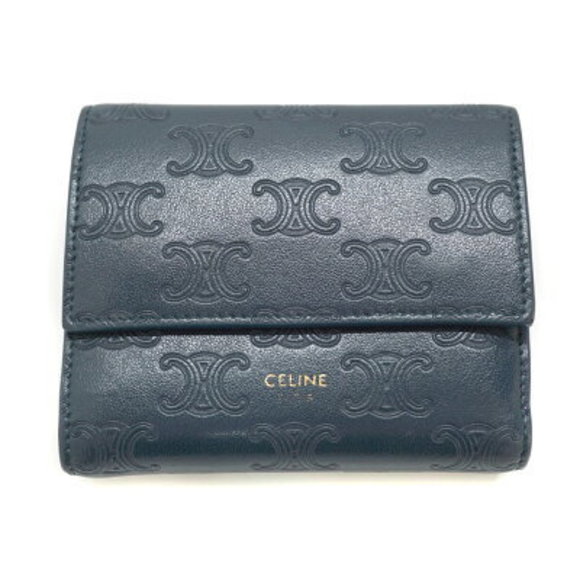 Gucci Double Zip Organizer Navy Blue Guccissima Leather Long Wallet Handbag Men - Picture 1 of 9